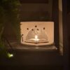 Small sized lighting wax lantern 'book MUM'