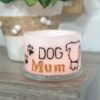 Small sized, lighting, wax lantern -'DOG Mum'