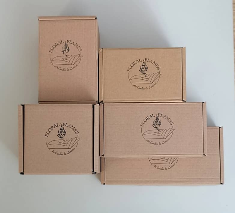 Branded cardboard boxes
