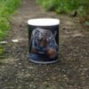Pillar photo candle with images of tiger..