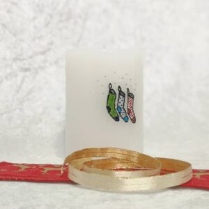 Festive candle & story - stockings
